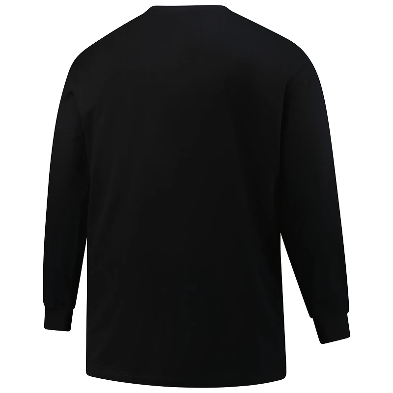 Men's Fanatics Black Oregon Ducks Big & Tall Vision Long Sleeve T-Shirt