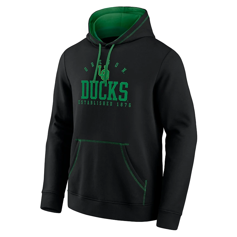 Men's Fanatics Black Oregon Ducks Toppler Fleece Pullover Hoodie