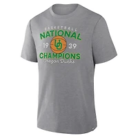 T-shirt à trois mélanges Dynamic Showdown pour hommes de la collection Fanatics Grey des Oregon Ducks
