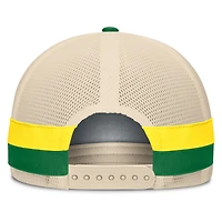 Men's Fanatics Green/Cream Oregon Ducks Prestige Trucker Adjustable Hat