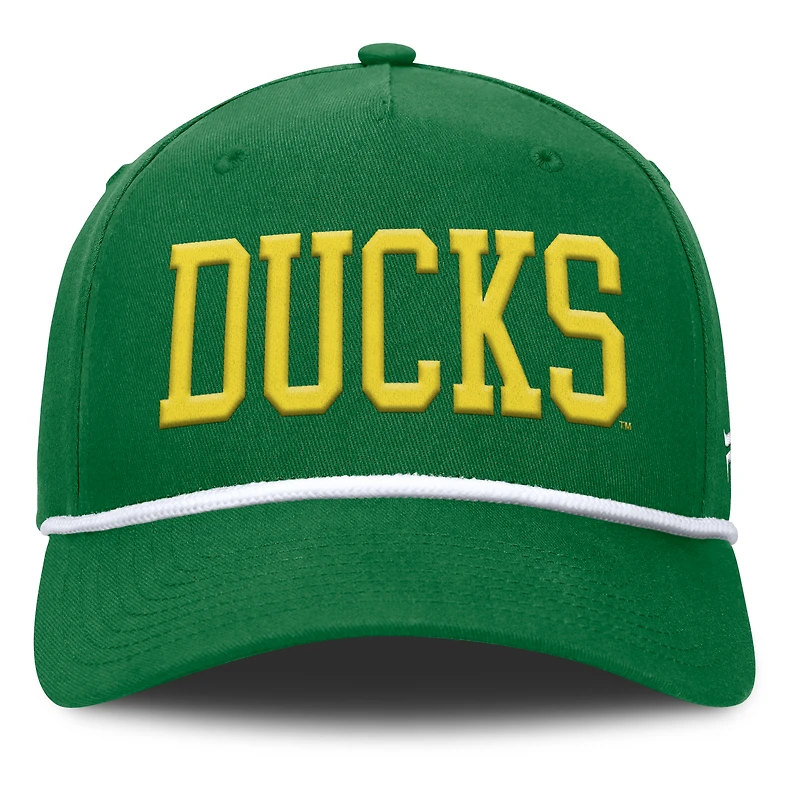 Men's Fanatics  Green Oregon Ducks Foul Ball Rope Adjustable Hat