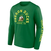 Men's Fanatics Green Oregon Ducks Fundamentals Winning Team Long Sleeve T-Shirt