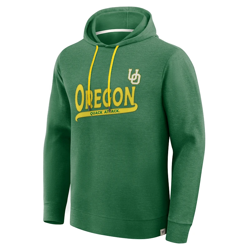 Men's Fanatics Green Oregon Ducks Hometown Premium Huddle Up Long Sleeve Hoodie T-Shirt