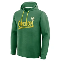 Men's Fanatics Green Oregon Ducks Hometown Premium Huddle Up Long Sleeve Hoodie T-Shirt