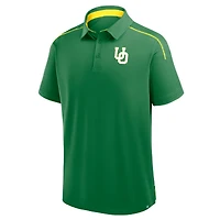Men's Fanatics Green Oregon Ducks Take The Lead Defender Raglan Polo