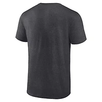 Men's Fanatics Heather Charcoal Oregon Ducks Triangle Multi-Stripe T-Shirt