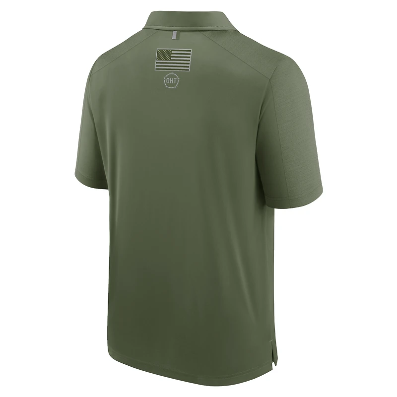 Men's Fanatics Olive Oregon Ducks OHT Defender Polo