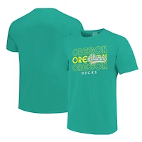 Men's  Green Oregon Ducks Alumni Script Overlay T-Shirt