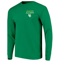 Men's  Green Oregon Ducks Circle Seal Alumni Long-Sleeve T-Shirt
