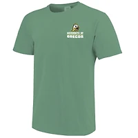 T-shirt rayé vert Oregon Ducks pour homme avec la silhouette du campus