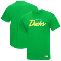 T-shirt Mitchell & Ness vert pour homme avec inscription Elite des Oregon Ducks