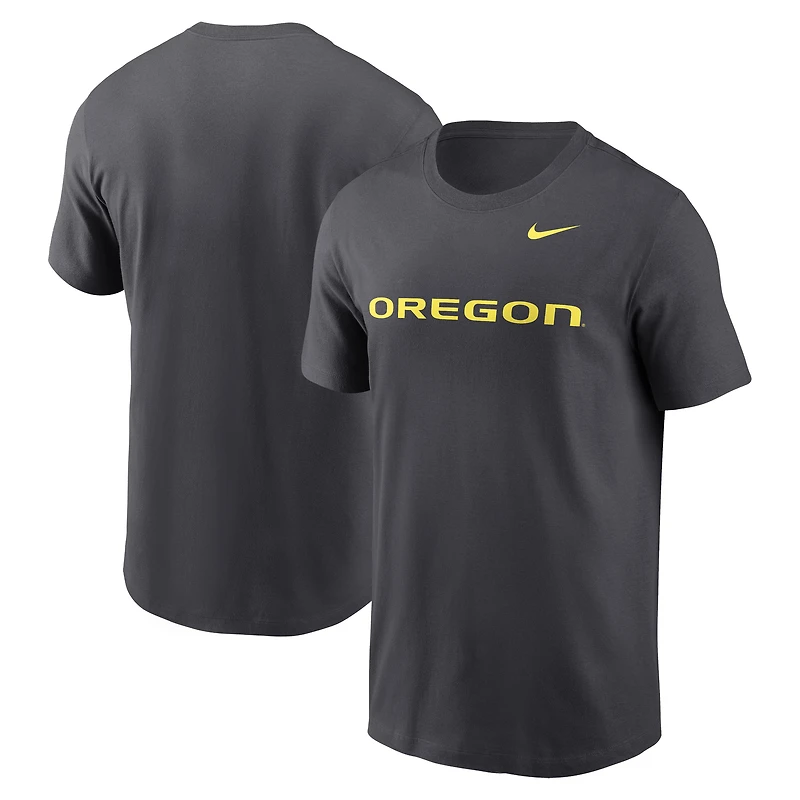 T-shirt Nike Anthracite pour homme avec logo Primetime des Oregon Ducks