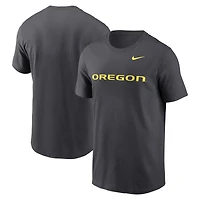 T-shirt Nike Anthracite pour homme avec logo Primetime des Oregon Ducks