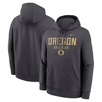 Sweat à capuche Nike Anthracite Oregon Ducks Shoe Duck Club Fleece pour homme