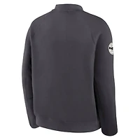 Veste Nike anthracite Oregon Ducks Shoe Duck Tech Fleece à fermeture éclair intégrale pour homme