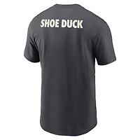 T-shirt Nike Anthracite Oregon Ducks Shoe Duck Unstoppable Force Dri-FIT pour homme