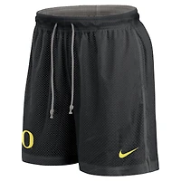 Men's Nike Black/Heather Gray Oregon Ducks Player Reversible Shorts