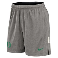 Men's Nike Black/Heather Gray Oregon Ducks Player Reversible Shorts