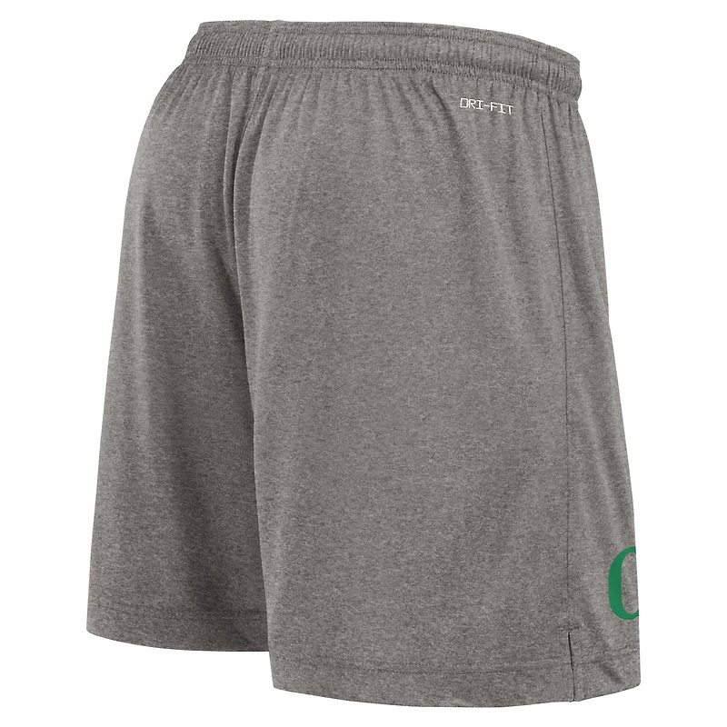 Men's Nike Black/Heather Gray Oregon Ducks Player Reversible Shorts