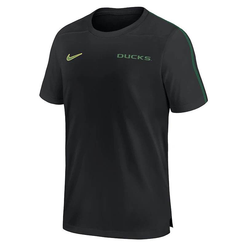 Haut de performance Nike Sideline Coach Oregon Ducks 2024 pour homme, noir