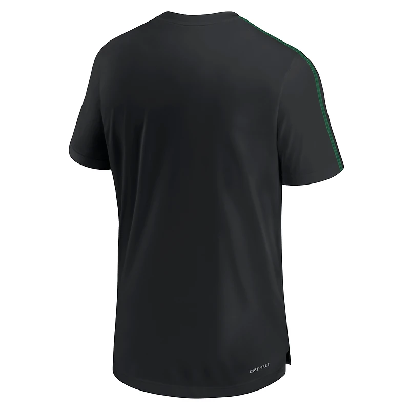Haut de performance Nike Sideline Coach Oregon Ducks 2024 pour homme, noir