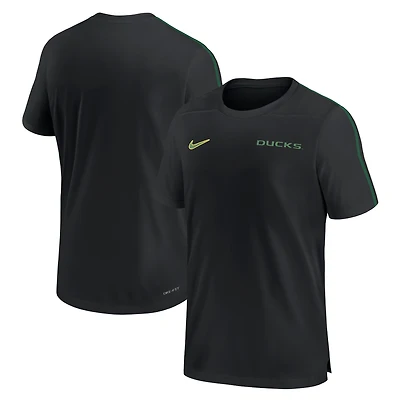 Haut de performance Nike Sideline Coach Oregon Ducks 2024 pour homme, noir