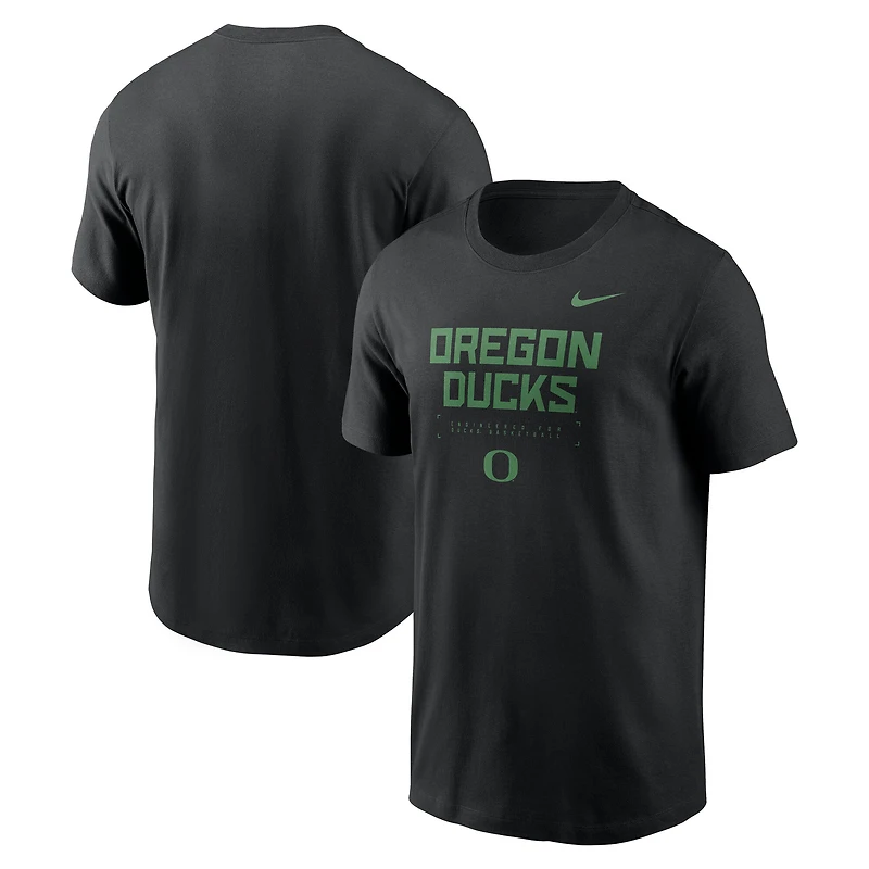 T-shirt de basketball performance Nike noir pour homme, Oregon Ducks 2025 Courtside