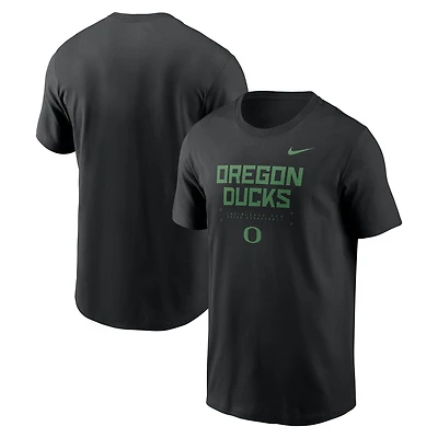 Men's Nike Black Oregon Ducks 2025 Courtside Basketball Performance T-Shirt