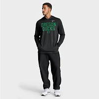 Sweat à capuche Nike noir manches longues pour homme Oregon Ducks 2025 Sideline Dri-FIT