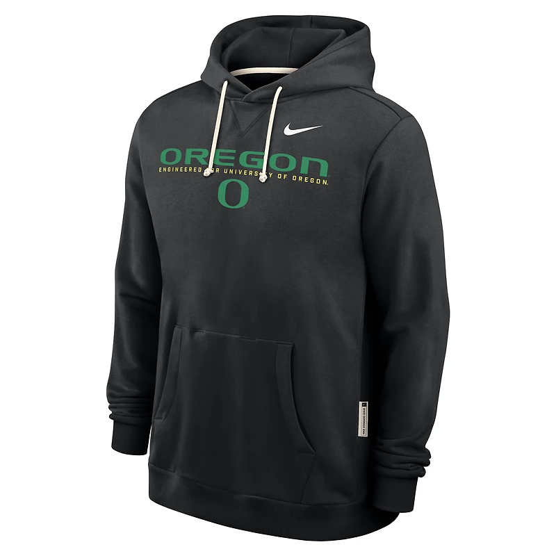 Sweat à capuche Nike noir Oregon Ducks 2025 Sideline Standard Issue Dri-FIT pour homme