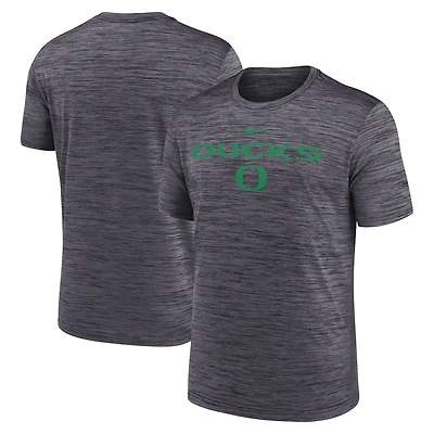 T-shirt Nike noir Oregon Ducks 2025 Sideline Velocity Dri-FIT pour homme