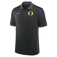 Men's Nike Black Oregon Ducks 2026 Early Season Coaches Sideline Victory Stripe Dri-FIT Polo