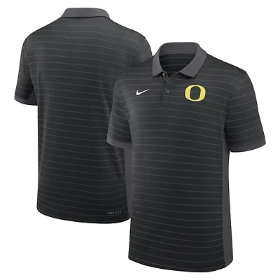 Men's Nike Black Oregon Ducks 2026 Early Season Coaches Sideline Victory Stripe Dri-FIT Polo