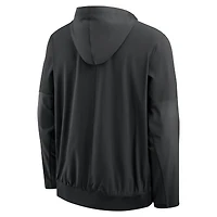 Men's Nike Black Oregon Ducks 2026 Sideline Anorak Half-Zip Hooded Jacket