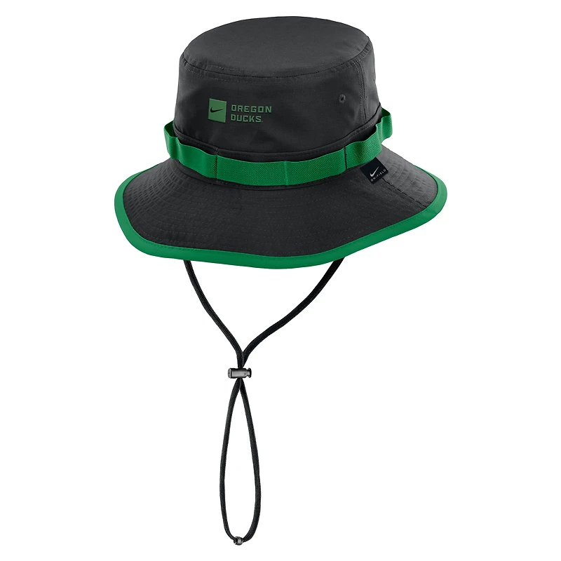 Men's Nike Black Oregon Ducks 2026 Sideline Apex Boonie Bucket Hat