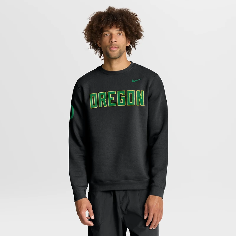Men's Nike Green Oregon Ducks 2026 Sideline Club Sweatshirt