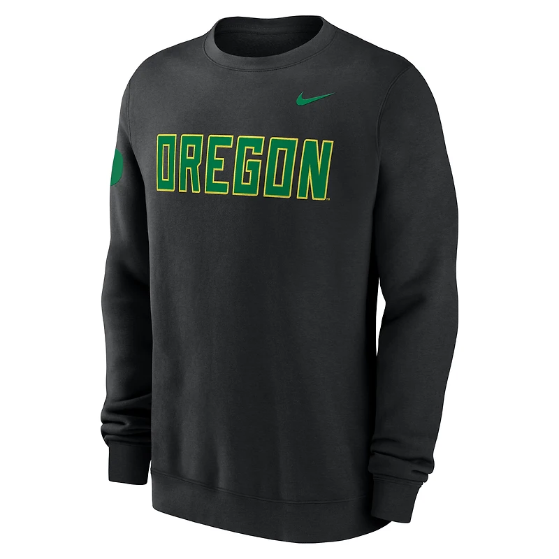 Men's Nike Green Oregon Ducks 2026 Sideline Club Sweatshirt