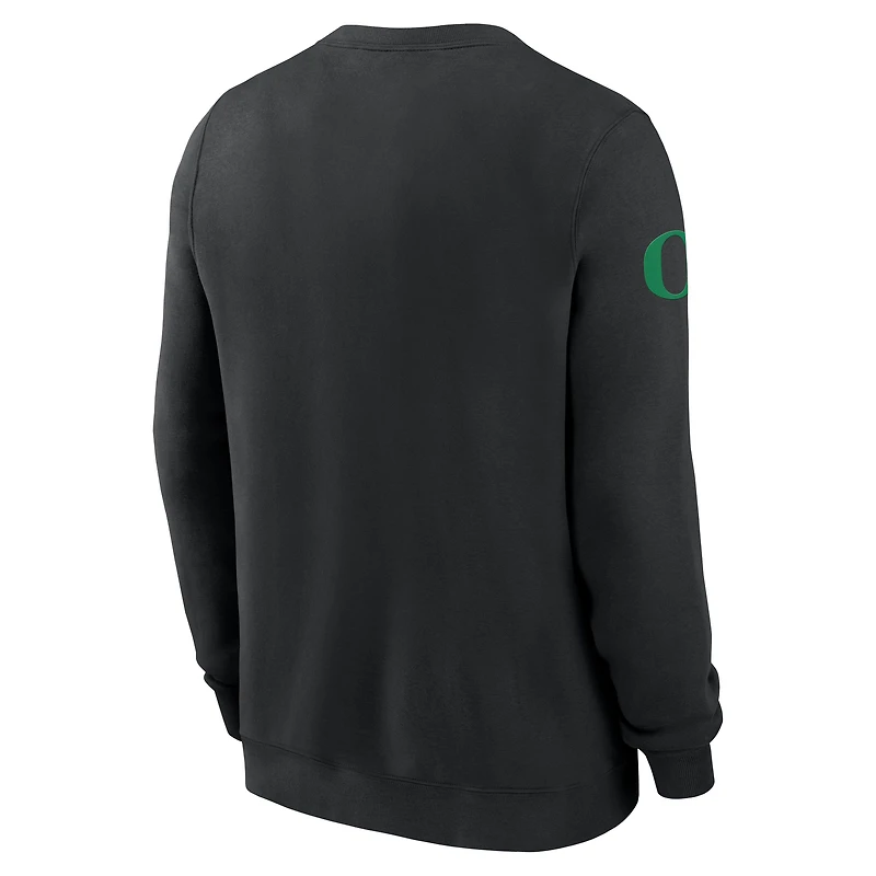Sweat-shirt Nike vert Oregon Ducks 2026 Sideline Club pour homme
