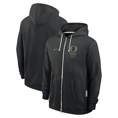 Sweat à capuche zippé Nike vert Oregon Ducks 2026 Sideline Standard Issue Dri-FIT pour homme
