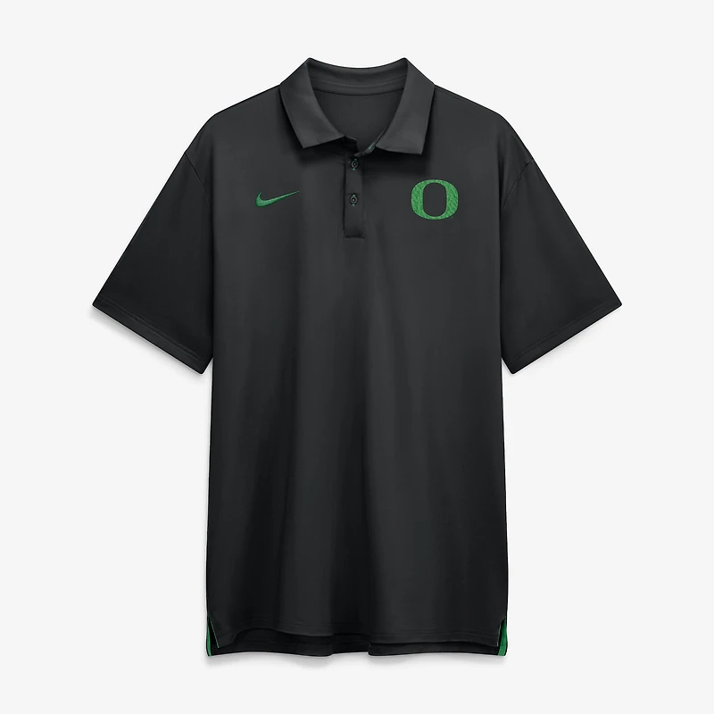 Men's Nike Black Oregon Ducks 2026 Sideline Tour Dri-FIT Polo