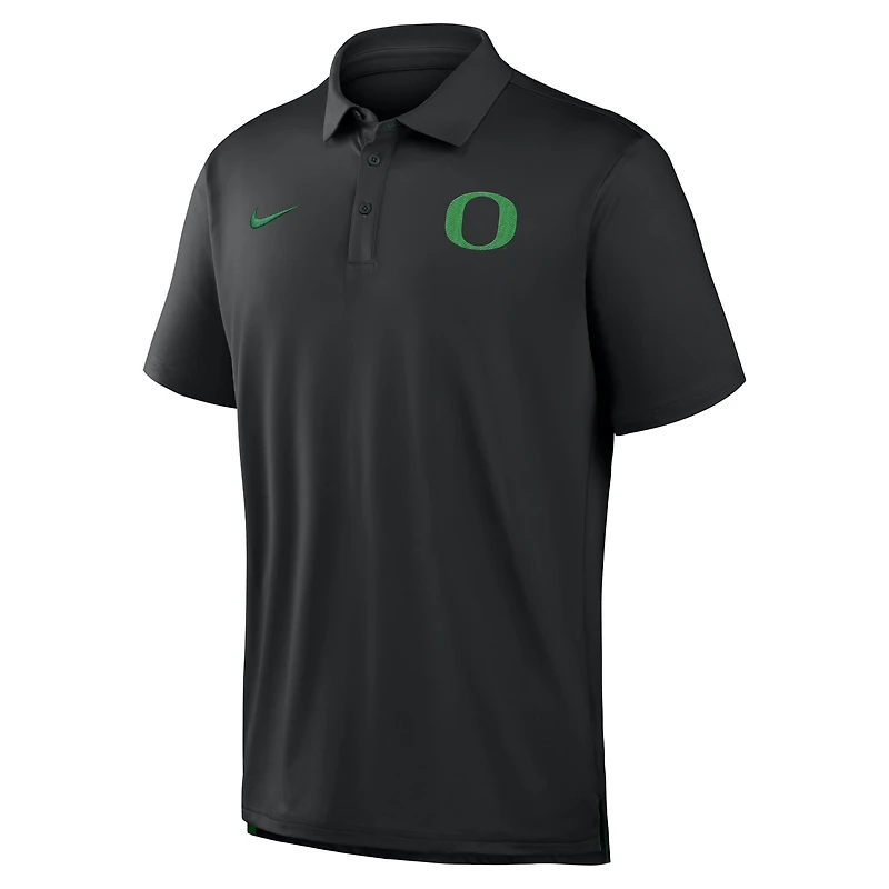 Men's Nike Black Oregon Ducks 2026 Sideline Tour Dri-FIT Polo