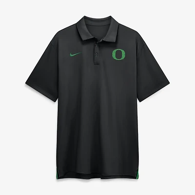 Men's Nike Black Oregon Ducks 2026 Sideline Tour Dri-FIT Polo