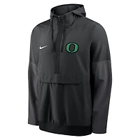 Veste à capuche Nike noire Oregon Ducks demi-zip pour homme