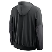Veste à capuche Nike noire Oregon Ducks demi-zip pour homme