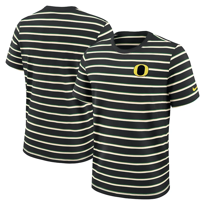 T-shirt Nike Athletic Prep Legacy Summit Stripe pour homme, noir, Oregon Ducks