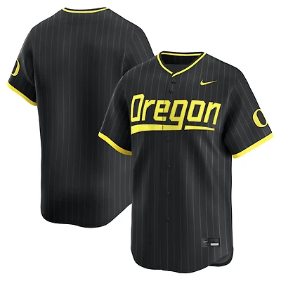 Maillot de baseball Nike noir pour homme, édition limitée des Oregon Ducks