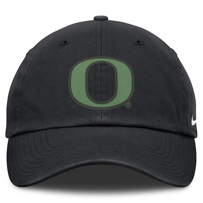 Casquette ajustable Nike noire Oregon Ducks Club Dri-FIT pour homme