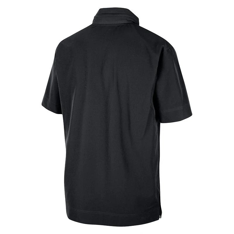 Veste à demi-glissière Nike Oregon Ducks Coaches pour homme, noire