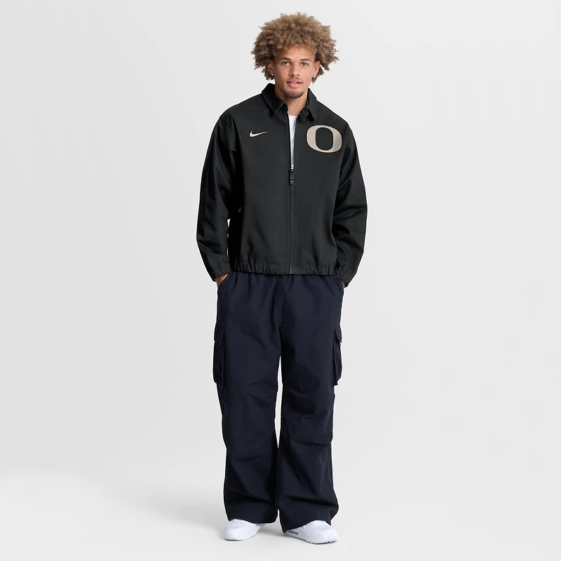 Veste en sergé zippée Nike Oregon Ducks Local noire pour homme