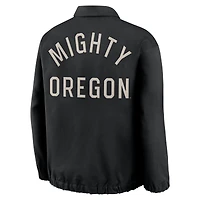 Veste en sergé zippée Nike Oregon Ducks Local noire pour homme